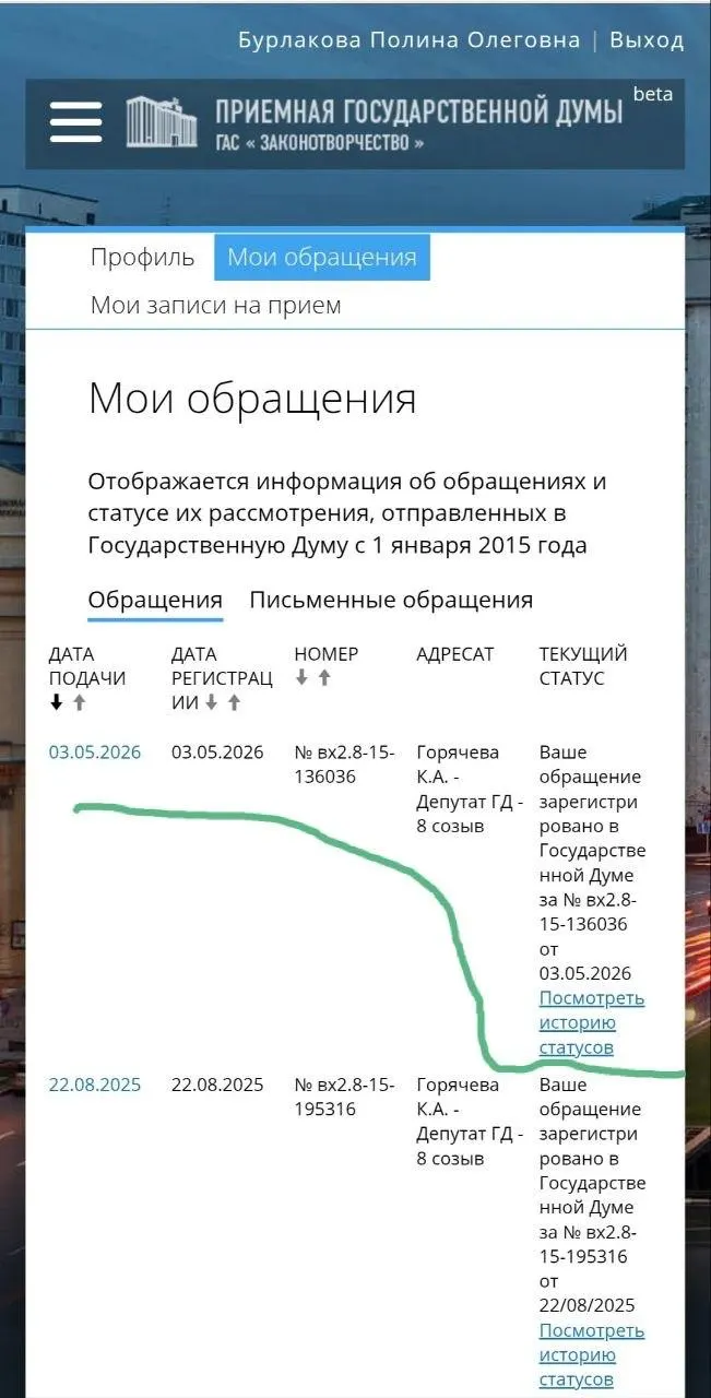 Юристка и волонтёрка обратилась к депутатке с просьбой ускорить подготовку законопроектов: среди предложений — охранные ордера, запрет приближаться к пострадавшим и ужесточение ответственности полиции.