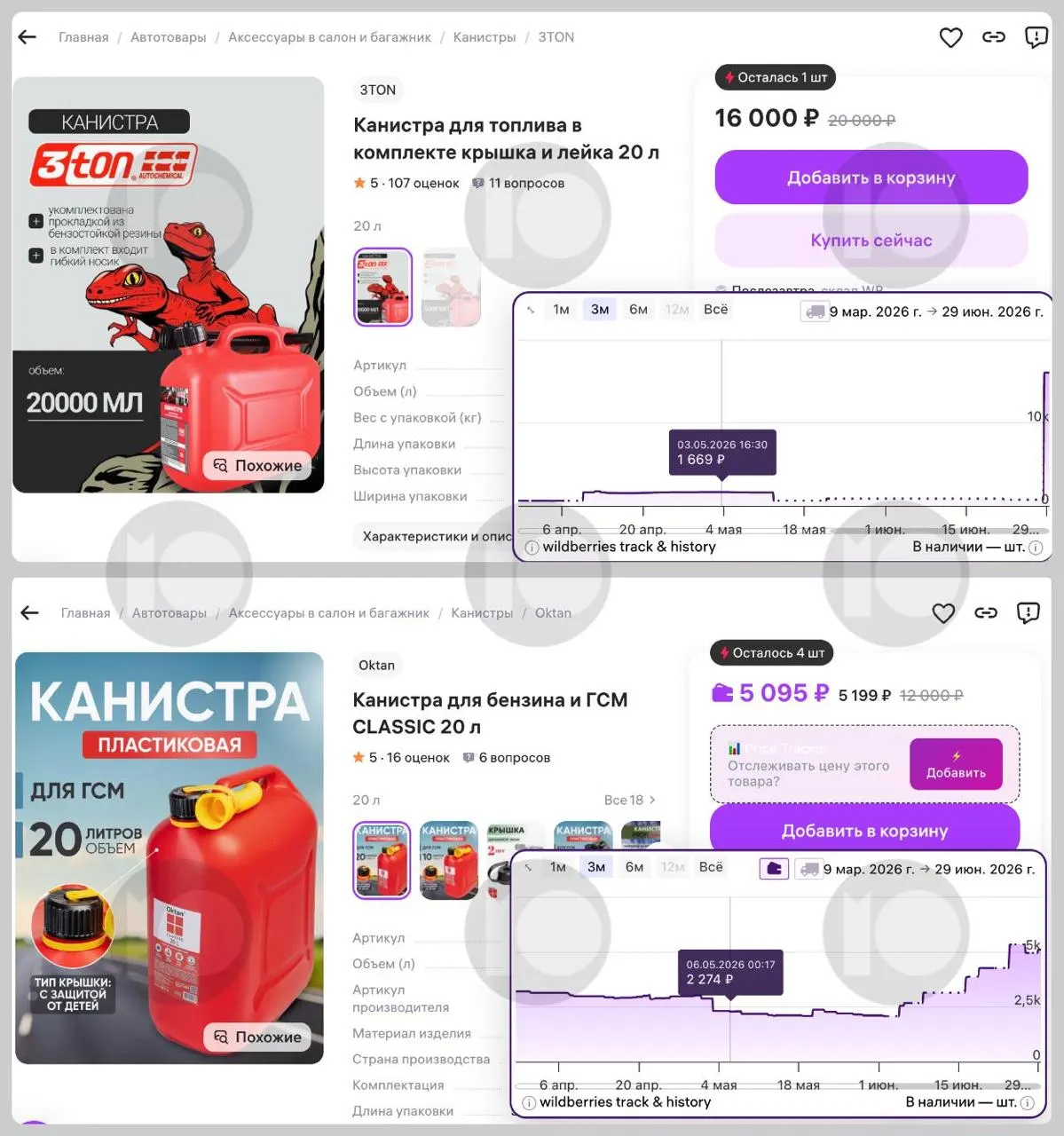 На фоне топливного кризиса спрос на 20-литровые канистры взлетел, цены на популярные модели выросли в разы, а в регионах ввели ограничения на отпуск топлива в ёмкости.