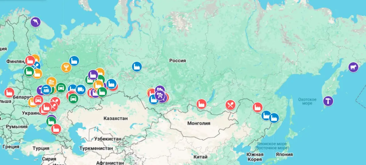 Новая карта с инцидентами остановок производств, массовых увольнений и задержек зарплат показывает, что в 2026 году проблемы охватили всю страну — от Калининграда до Камчатки.