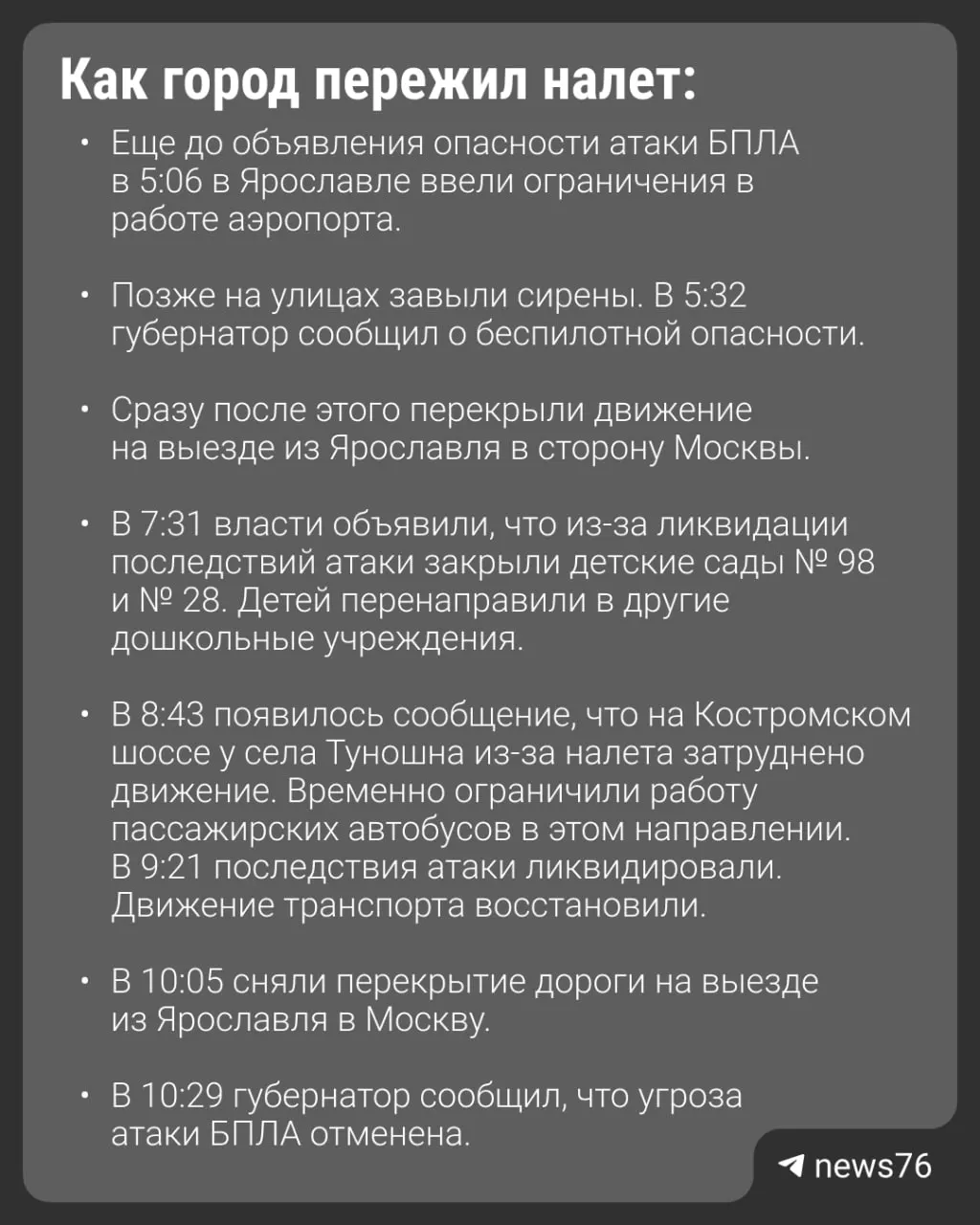 Сегодня утром над регионом налетели 67 беспилотников; обломки попали в автобус, погиб один человек, 27 пострадали.